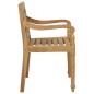 vidaXL Sedie Batavia con Cuscini 6 pz in Legno Massello di Teak vidaXL Sedie Batavia con Cuscini 6 pz in Legno Massello di Teak