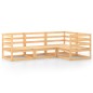 vidaXL Set Divani da Giardino 4 pz in Legno Massello di Pino vidaXL Set Divani da Giardino 4 pz in Legno Massello di Pino