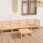 vidaXL Set Divani da Giardino 5 pz in Legno Massello di Pino