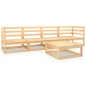 vidaXL Set Divani da Giardino 5 pz in Legno Massello di Pino