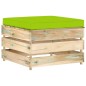 vidaXL Set Divani da Giardino con Cuscini 7 pz Legno Impregnato Verde