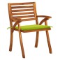 vidaXL Sedie da Giardino con Cuscini 4 pz in Legno Massello di Acacia vidaXL Sedie da Giardino con Cuscini 4 pz in Legno Massello di Acacia