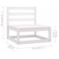 vidaXL Set Divani da Giardino 8 pz con Cuscini Legno Massello Pino vidaXL Set Divani da Giardino 8 pz con Cuscini Legno Massello Pino
