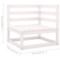 vidaXL Set Divani da Giardino 6 pz con Cuscini Legno Massello Pino vidaXL Set Divani da Giardino 6 pz con Cuscini Legno Massello Pino