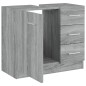 Mobile Lavabo Grigio Sonoma 63x30x54 cm in Legno Multistrato Mobile Lavabo Grigio Sonoma 63x30x54 cm in Legno Multistrato