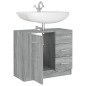 Mobile Lavabo Grigio Sonoma 63x30x54 cm in Legno Multistrato Mobile Lavabo Grigio Sonoma 63x30x54 cm in Legno Multistrato