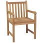 vidaXL Sedie da Giardino 8 pz con Cuscini Crema in Massello di Teak vidaXL Sedie da Giardino 8 pz con Cuscini Crema in Massello di Teak