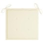 vidaXL Sedie da Giardino 8 pz con Cuscini Crema in Massello di Teak vidaXL Sedie da Giardino 8 pz con Cuscini Crema in Massello di Teak