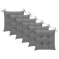 vidaXL Sedie da Giardino Impilabili con Cuscini 6 pz Massello di Teak vidaXL Sedie da Giardino Impilabili con Cuscini 6 pz Massello di Teak