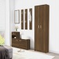 Armadio Corridoio Rovere Marrone 55x25x189 cm Legno Multistrato Armadio Corridoio Rovere Marrone 55x25x189 cm Legno Multistrato