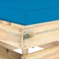 vidaXL Divano da Giardino 4 Posti con Cuscini Legno Impregnato Verde vidaXL Divano da Giardino 4 Posti con Cuscini Legno Impregnato Verde