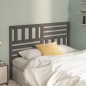 vidaXL Testiera per Letto Grigia 141x4x100cm in Legno Massello di Pino vidaXL Testiera per Letto Grigia 141x4x100cm in Legno Massello di Pino