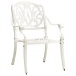 vidaXL Set da Bistrot 3 pz in Alluminio Pressofuso Bianco vidaXL Set da Bistrot 3 pz in Alluminio Pressofuso Bianco