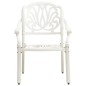 vidaXL Set da Bistrot 3 pz in Alluminio Pressofuso Bianco vidaXL Set da Bistrot 3 pz in Alluminio Pressofuso Bianco