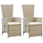 vidaXL Set Mobili da Pranzo per Giardino 5 pz Beige vidaXL Set Mobili da Pranzo per Giardino 5 pz Beige