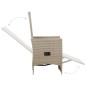 vidaXL Set Mobili da Pranzo per Giardino 5 pz Beige vidaXL Set Mobili da Pranzo per Giardino 5 pz Beige