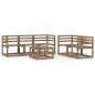 vidaXL Set Salotto da Giardino 6pz in Legno di Pino Impregnato Marrone vidaXL Set Salotto da Giardino 6pz in Legno di Pino Impregnato Marrone