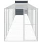 vidaXL Pollaio con Area Corsa Antracite 165x1271x181cm Acciaio Zincato vidaXL Pollaio con Area Corsa Antracite 165x1271x181cm Acciaio Zincato