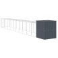 vidaXL Pollaio con Area Corsa Antracite 165x1271x181cm Acciaio Zincato vidaXL Pollaio con Area Corsa Antracite 165x1271x181cm Acciaio Zincato
