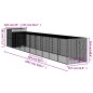 vidaXL Pollaio con Area Corsa Antracite 165x1067x181cm Acciaio Zincato vidaXL Pollaio con Area Corsa Antracite 165x1067x181cm Acciaio Zincato