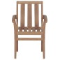 vidaXL Sedie da Giardino Impilabili con Cuscini 8 pz Massello di Teak vidaXL Sedie da Giardino Impilabili con Cuscini 8 pz Massello di Teak