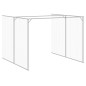 vidaXL Casetta Cani con Corsa Antracite 214x661x181 cm Acciaio Zincato