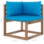 vidaXL Set Salotto Giardino Pallet con Cuscini 7 pz in Pino Impregnato vidaXL Set Salotto Giardino Pallet con Cuscini 7 pz in Pino Impregnato