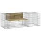 vidaXL Panca da Giardino con Cesto Gabbione Legno Impregnato di Pino vidaXL Panca da Giardino con Cesto Gabbione Legno Impregnato di Pino