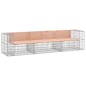 vidaXL Panca Giardino Design Gabbione 287x71x65,5 cm Massello Douglas vidaXL Panca Giardino Design Gabbione 287x71x65,5 cm Massello Douglas