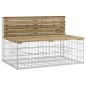 vidaXL Panca da Giardino Design Gabbione 287x71x65,5cm Pino Impregnato vidaXL Panca da Giardino Design Gabbione 287x71x65,5cm Pino Impregnato