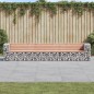 vidaXL Panca Giardino Design Gabbione 347x71x65,5 cm Massello Douglas vidaXL Panca Giardino Design Gabbione 347x71x65,5 cm Massello Douglas