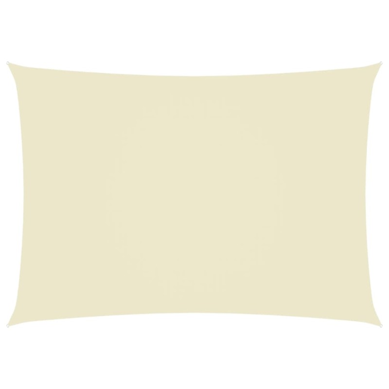 vidaXL Parasole a Vela Oxford Rettangolare 3,5x5 m Crema
