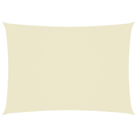 vidaXL Parasole a Vela Oxford Rettangolare 3,5x5 m Crema