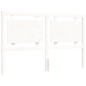 vidaXL Giroletto con Testiera Bianco 160x200 cm Legno Massello vidaXL Giroletto con Testiera Bianco 160x200 cm Legno Massello