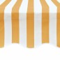 vidaXL Tenda Parasole Tela Giallo e Bianco 4x3m (Telaio non Incluso) vidaXL Tenda Parasole Tela Giallo e Bianco 4x3m (Telaio non Incluso)