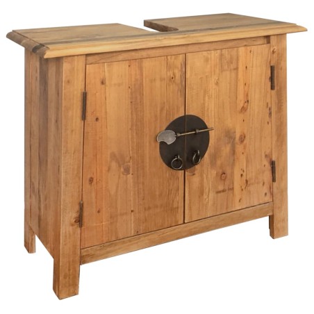 vidaXL Set da Bagno 5 pz in Legno Massello di Pino