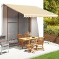 vidaXL Tessuto di Ricambio per Tenda da Sole Giallo e Bianco 4x3,5 m vidaXL Tessuto di Ricambio per Tenda da Sole Giallo e Bianco 4x3,5 m