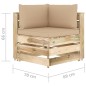 vidaXL Set Divani da Giardino con Cuscini 6 pz Legno Impregnato Verde vidaXL Set Divani da Giardino con Cuscini 6 pz Legno Impregnato Verde
