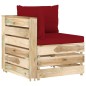 vidaXL Set Salotto da Giardino con Cuscini 8 pz Legno Impregnato Verde