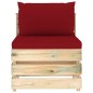 vidaXL Set Salotto da Giardino con Cuscini 8 pz Legno Impregnato Verde