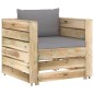 vidaXL Set Salotto da Giardino con Cuscini 6 pz Legno Impregnato Verde