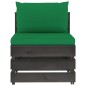 vidaXL Set Salotto da Giardino 6pz con Cuscini Legno Impregnato Grigio vidaXL Set Salotto da Giardino 6pz con Cuscini Legno Impregnato Grigio