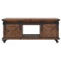 Tavolino da Caffè in Legno Massello di Abete 91x51x38cm Marrone Tavolino da Caffè in Legno Massello di Abete 91x51x38cm Marrone