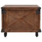 Tavolino da Caffè in Legno Massello di Abete 91x51x38cm Marrone Tavolino da Caffè in Legno Massello di Abete 91x51x38cm Marrone