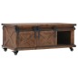 Tavolino da Caffè in Legno Massello di Abete 91x51x38cm Marrone Tavolino da Caffè in Legno Massello di Abete 91x51x38cm Marrone