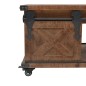 Tavolino da Caffè in Legno Massello di Abete 91x51x38cm Marrone Tavolino da Caffè in Legno Massello di Abete 91x51x38cm Marrone