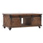 Tavolino da Caffè in Legno Massello di Abete 91x51x38cm Marrone Tavolino da Caffè in Legno Massello di Abete 91x51x38cm Marrone