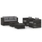 vidaXL Set Salotto da Giardino 6pz con Cuscini Legno Impregnato Grigio vidaXL Set Salotto da Giardino 6pz con Cuscini Legno Impregnato Grigio