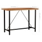 vidaXL Set da Bar 7 pz in Legno Massello di Sheesham e Vera Pelle vidaXL Set da Bar 7 pz in Legno Massello di Sheesham e Vera Pelle