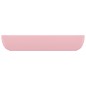 Lavandino Lusso Rettangolare Rosa Opaco 71x38 cm in Ceramica Lavandino Lusso Rettangolare Rosa Opaco 71x38 cm in Ceramica
